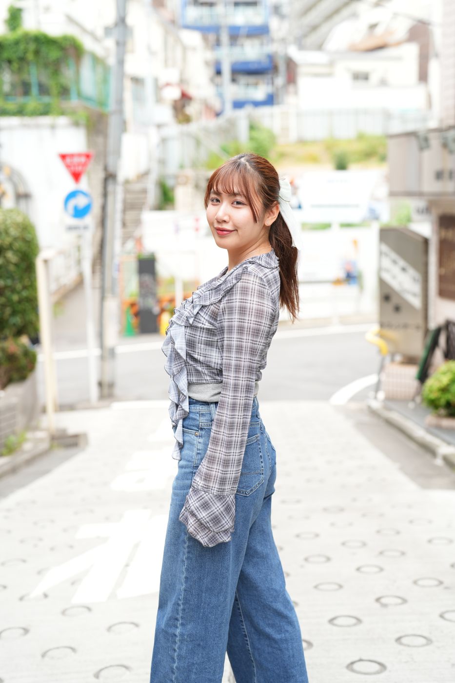 街なかで撮影したSNS用の写真