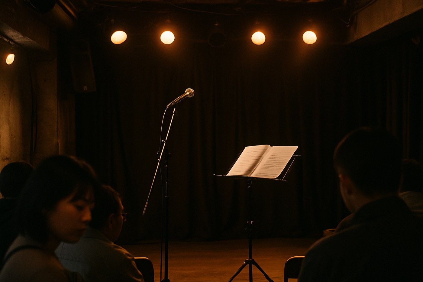 開演前のライブ会場