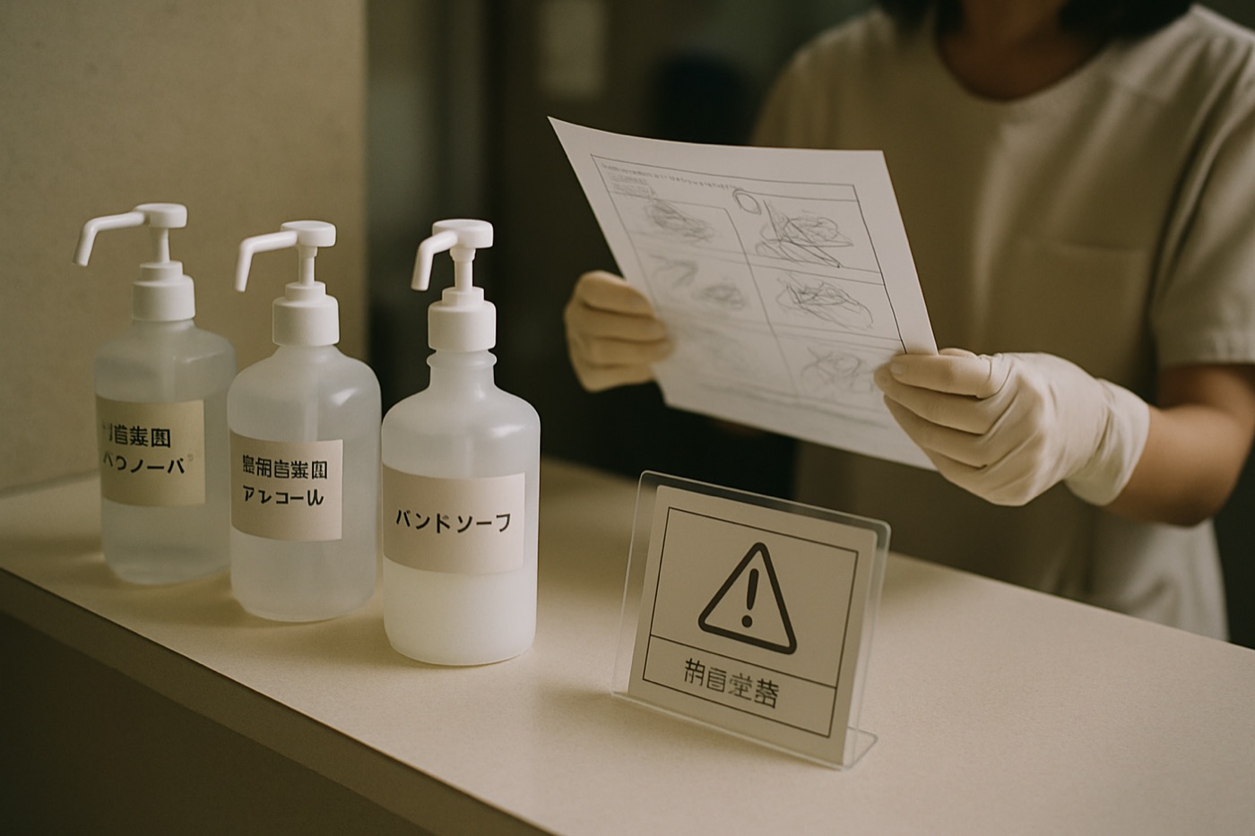 備品の注意確認