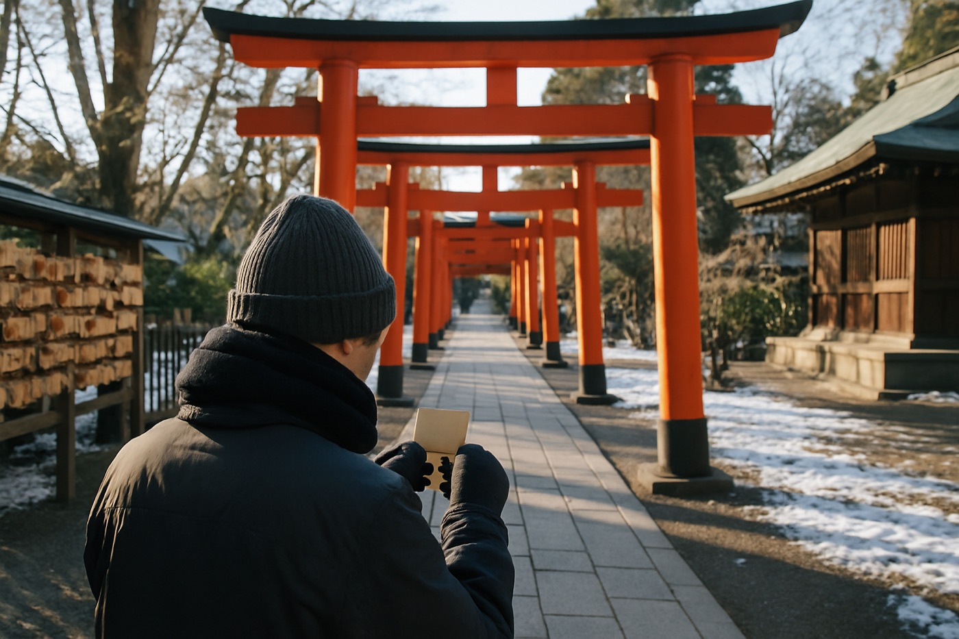 初詣の参道