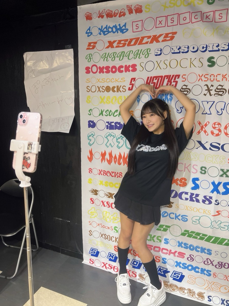 アパレルブランドのイベントでの撮影の様子