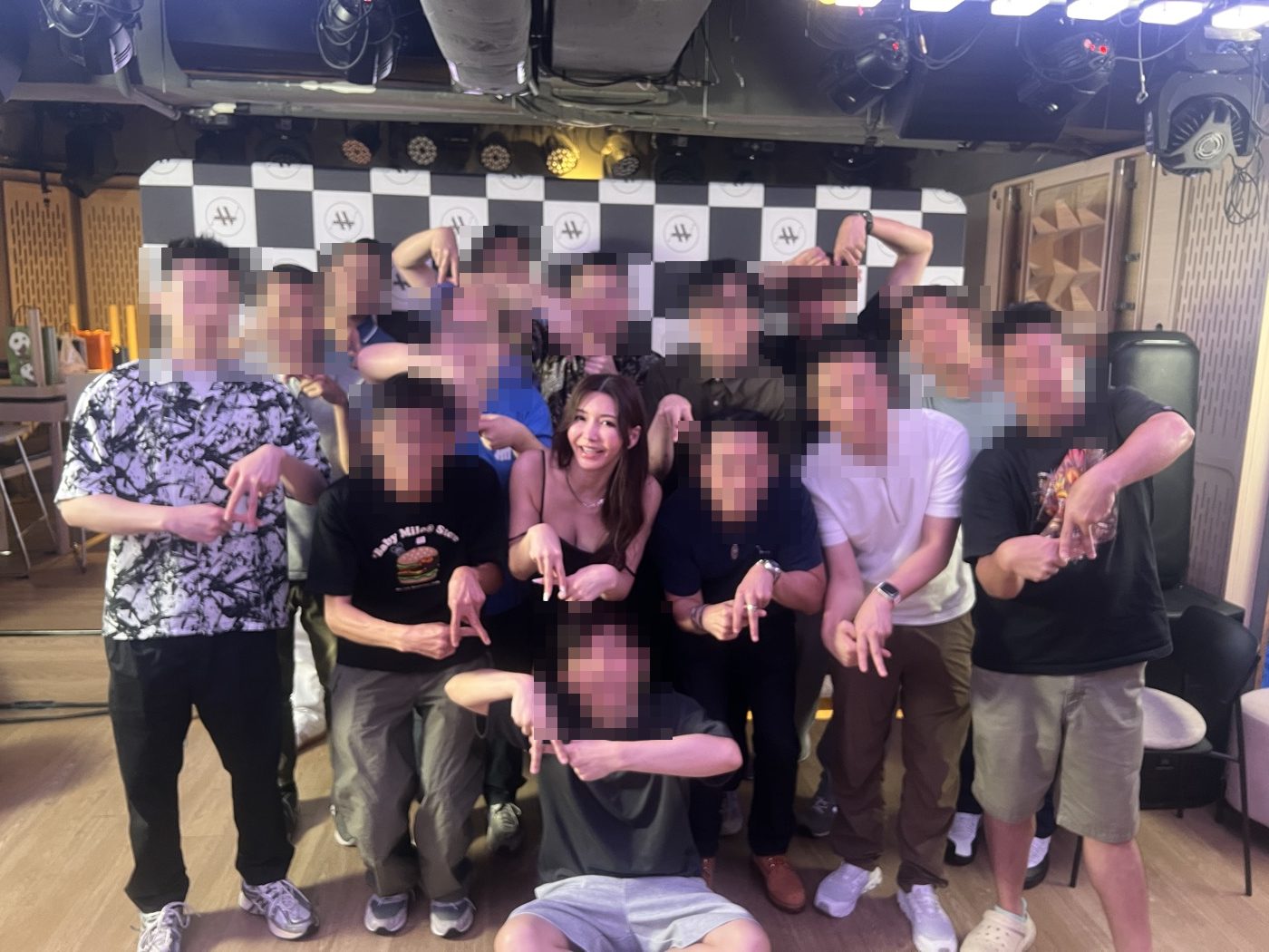 香港のイベント会場でのタレント